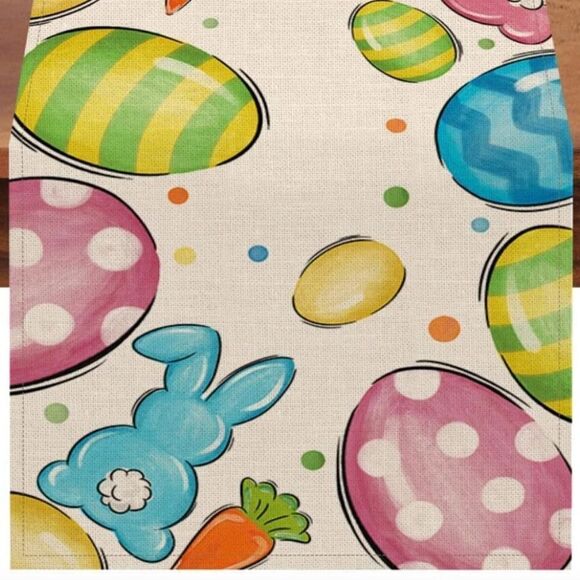 Colorful Easter Table Runner - Picture 2 of 7